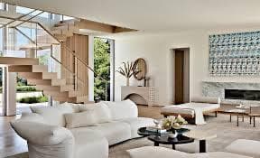 Coastal living room styling